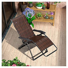Sywlwxkq Sedie Zero Gravity, Sedie Pieghevoli reclinabili, Sedia in Vimini, Sedie a Sdraio, Sedie a Sdraio, Lettino Prendisole, Super Larghezza 52 CM, Giardino Patio sulla Spiaggia Campeggi