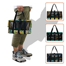 Takefuns - Borsa portaoggetti da giardino, grande apertura leggera e resistente