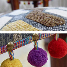 Cambia Panca per Scarpe LIANGLIANG Pouf Poggiapiedi Salotto, Pouf per Cambio Scarpe in Legno Massello Stile Etnico, Sgabello Moquette Decorazione Domestica Soggiorno Scuola Materna, 3 Stili