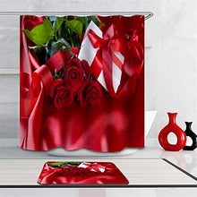 LIYAN Combinazione Bagno. Immagini Chiare E Colori Vivaci Rendono Il Tuo Bagno Pieno di Vita. Accessori da Bagno. Fiore Rosa Rossa.