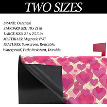 Copre per cassetta postale di San Valentino, con cuori rosa, per matrimonio, con chiusura magnetica, grande, per giardino, cortile, decorazione per la casa, dimensioni 64,8 x 53,3 cm