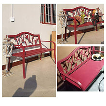 Panche da giardino per esterno, panchine in acciaio al carbonio, sedie doppie da giardino con braccioli e schienali in metallo, panchine da giardino per terrazze, per ingressi, corridoi