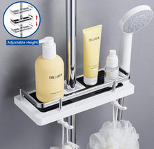 Ripiano per Doccia - Portaoggetti per Asta Doccia in ABS Portaoggetti Portaoggetti Portaoggetti Pratici Accessori da Bagno