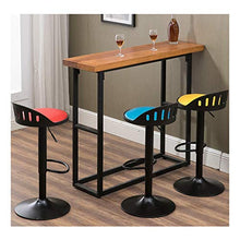 WDX- Bar Stool Bar Stool Moda Creativa Bar Chair Casa Schienale Alto Seggiovia Bar Stool Rotante ad Alta Sgabello Sgabello Colazione Ristorante Ascensore Sgabello Confortevole (Color : Red)