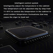 4 Strati Cigar Humidor Cabinet Touch Panel Cooler Refrigerazione Dual-Core Può Contenere Fino A 400 Sigari,Illuminazione Interna A Led, Controllo Intelligente,Silenziamento E Risparmio Energetico,A