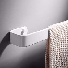 XPY-Towel rack Portasciugamani stile europeo bagno verniciato bianco portasciugamani traforato asciugamano asta appendiabiti 30 cm