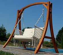 SAS Altalena da Giardino Hollywood in Legno larice con Panca Waikiki di AS-S