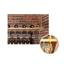 YWYW Portabicchieri Dorato Portabottiglie da Appendere in Ferro battuto Europeo Portabicchieri da Vino Creativo da Bar Ristorante (Dimensioni: 80 * 35 cm)