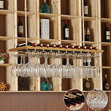 JHGJBJ Dorato Vino Rack Appesa, Forte E Stabile Soffitto Ferro Titolare Appeso Calice, Il Braccio può Essere Regolata da Altezza 60-100cm (Size : 120x35cm)