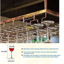 Porta bottiglie da vino Portabicchieri a calice, Portabicchieri a sospensione, Espositore da appendere in ferro battuto retrò, Mensola per decorazione a soffitto per bar / club / ristorante / cucina
