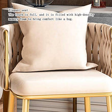 Vanity Chair Sedp Sedus Sedia Vanity Sgabello Velluto Velvet Sedie Per Vanità Con Schienale Tessuto E Golden Metal Gambe Sedia Da Trucco Per Vanità ( Color : Beige , Size : 58*55*76cm )