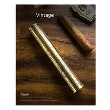 XYZMDJ Set di sigari in Metallo Vintage Scatola da Tubo Scatola da Fumo Portatile per Gadget da Uomo Articolo di Grande Calibro Accessori Regalo per Affari all'aperto
