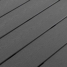 Tavolo da Giardino Tavolo da Pranzo in Alluminio Polywood 70 x 125 cm Grigio Fantastic