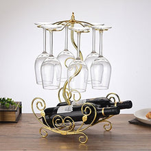 GJSN Cremagliera per Vino, Artigianato Creativo, Può Contenere 6 Bicchieri da Vino, Dimensioni: 25,5 cm Lunghe 44 cm Di Altezza