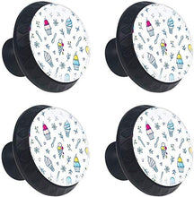 Gelato Sweety Spoon Carino Pomelli per Porta Set di 4 Pomelli per Mobili Manopole per Cassetti Cucina Armadio Vetro