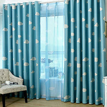 Desinding Blackout Tende per Bambini Soggiorno Camera da Letto Sky Stampa Tenda Cloud per Tenda per Bambini Tende da Esterno (Color : Blue, Size : Hook)