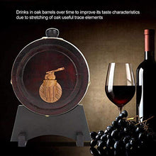HWhome Botti da Vino Orizzontali in Rovere Whisky Barrel, Quercia Wine Barrel Wine Cabinet Wine Storage Bar Ristorante Bar Decorazione Built-in Lamina di Alluminio Pad Wedding Brandy Barrel Gift 5L