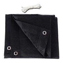 Telo Ombreggiante Panno Ombreggiante Nero (Fune Inclusa), Tenda da Sole Rettangolare/Quadrata a Vela, Eccellente Copertura in Rete per Esterni Portico Pergola Canopy Top, 85% di Protezione dai Raggi
