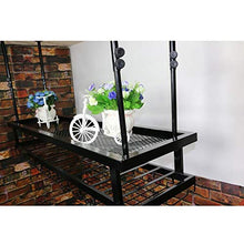 YWYW Ferro da Stiro in Stile Industriale retrò Bar Ristorante Portabicchieri Appeso Bar Decorazione Portabottiglie Portabicchieri Portabicchieri Appeso (Dimensioni: L100 * W30CM)
