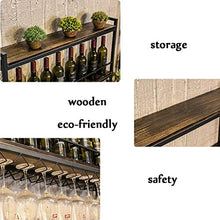 Armadietto del Vino Scaffale da Cucina Organizzazione Scaffale Industriale a Muro Loft Retro Ferro Metallo Scaffale per Vino, Bottiglia di Vino | Scaffale per Calice Portabottiglie Portabott