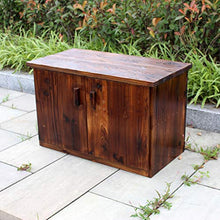 Cassapanche e bauli Giardino armadi carbonizzato solido scarpe di legno Veranda Modifica Sgabello Garage utensili e articoli vari Governo di immagazzinaggio esterna Balcone Cortile Governo di immagazz