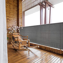 SMNVCKJ Ombrellone antivento Net Shelter Privacy Screen Brise con fibbia, per esterni, balcone, giardino, recinzione con cravatte (nero 1 x 5 m)