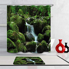 LIYAN Combinazione Bagno. Immagini Chiare E Colori Vivaci Rendono Il Tuo Bagno Pieno di Vita. Accessori da Bagno. Foresta Verde. Cascata.