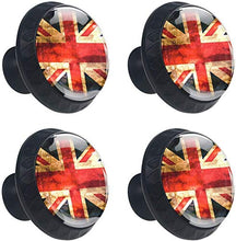 Bandiera britannica vintage Pomelli per Porta Set di 4 Pomelli per Mobili Manopole per Cassetti Cucina Armadio Vetro