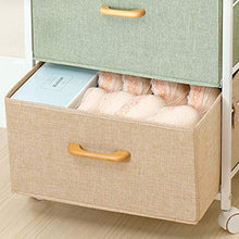 &ripiano di stoccaggio Scaffalature Unità multifunzione Casa Soggiorno Camera da letto Biancheria in cotone con cassetto Cassetto portaoggetti Carrello a 3 piani Scaffale di finitura