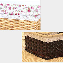 XIXIAO - Cesto portaoggetti in vimini per armadi, cassetti, armadio, cassettiera, cassettiera, cassettiera, 25 x 15 x 10 cm, colore margherita