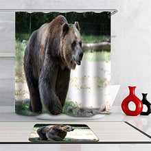 LIYAN Combinazione Bagno. Immagini Chiare E Colori Vivaci Rendono Il Tuo Bagno Pieno di Vita. Accessori da Bagno. Animali Selvaggi. Orso Bruno.