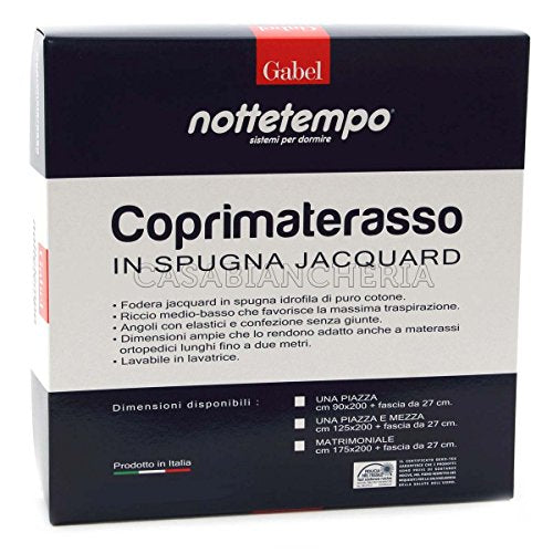 Coprimaterasso Gabel Nottetempo in spugna jacquard-Matrimoniale