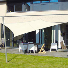 LIAOYI Tenda a Vela Rettangolo Vela ombreggiante Impermeabile Tenda a Vela Parasole Protezione UV per Terrazza Campeggio Giardino Esterno(3 x 4 m, bianco latte)