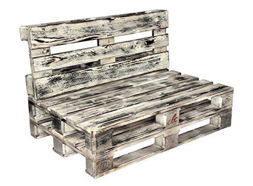 clc Divano divanetto 2 posti in Pallet EPAL per Esterno e Giardino -Made in Italy- Country, 120x80x78