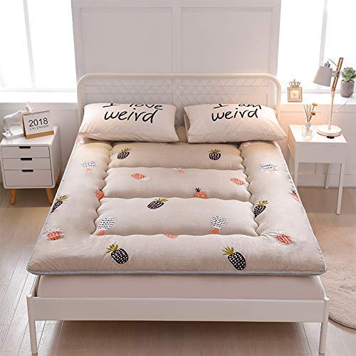 BZEDZ - Materassino Giapponese Tatami, Comodo e Spesso Imbottito in futon Giapponese, Pieghevole, Pieghevole, Portatile, 100 x 200 cm, J, 100x200cm(39x79inch)