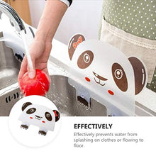 UPKOCH Protezione dell'Acqua in Silicone Modello Panda Tipo Ventosa Lavello per Piscina Barriera Anti-Schizzi d'Acqua per Cucina Bagno E Lavelli a Isola