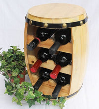DanDiBo Scaffale-Vini Botte-Vini Botte in Legno Alt.42cm Nr.1511 Porta-Bottiglie Scaffale verniciatura Naturale