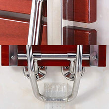 LXLAMP Sgabello Doccia Antiscivolo Regolabile in Altezza Ripiano for Doccia in Legno Massello Scaffale in Acciaio Inossidabile, Sgabello for Doccia A Parete, Ingresso Corridoio Bagno