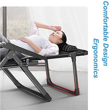 XLYYHZ Sedia Zero Gravity Lettino Prendisole ， Pieghevole da Giardino Patio Sedia a Sdraio per Esterni Cuscini da Salotto reclinabili, Sedia da Ufficio reclinabile Portatile con poggiapiedi Chaise