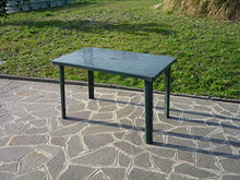 Tavolo in resina antiurto verde cm 120 x 70 da giardino