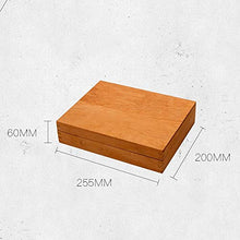 Minmin Cigar Box in pura Legno di Cedro alcoholized idratante Box for il sigaro Cabinet, 255x200x60mm accessori del sigaro (Size : 255x200x60mm)