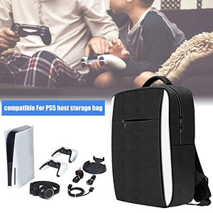 Custodia per PS5, Borsa da Trasporto Compatibile per Console di Gioco PS5 Zaino da Viaggio Portatile Compatibile per Accessori per Controller di Gioco PS5