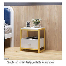 WGZ- Comodino Camera Locker, Camera da Letto Comodino, Soggiorno Locker, Living Room Divano Fianco del Mobile (Color : Gold)