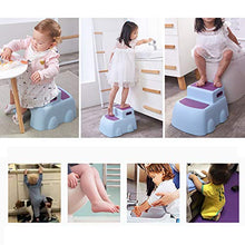Niduo Bear Sgabello Doppio Passo per I più Piccoli, Toilette Sgabello Poggiapiedi, Divertimento Bagno Servizi Igienici Cassaforte E Antiscivolo Bagni da Cucina,Rosa