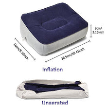 Gonfiabile cuscino Pad Travel Leg Pillow Portable aircraft poggiapiedi poggiapiedi floccato gonfiabile Foot Pad cuscino aircraft Travel sgabello (borsa di stoffa)