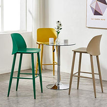 GAXQFEI Chaise Modern Pp Eco-Friendly Plastic Seat Barstool Kitchen Breakfast Dining Chair |Pub| Bar Bistro Cafe Counter High Chair Stools with Counter Stool,bianca