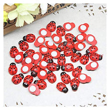 xiaofeng214 100pcs / Lot Mini Cabochon Coccinella Fairy Garden Miniature Garden Ornamento Decorazione Micro Paesaggio Bonsai Statuetta in Resina Crafts (Size : 100pcs)