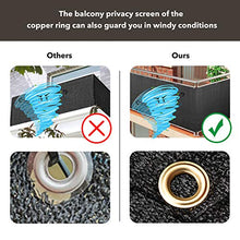 HOMPER - Paravento per balcone, 90 x 300 / 400 / 500 / 600 cm, in HDPE resistente alle intemperie, protezione per la privacy per balcone con fascette (nero)