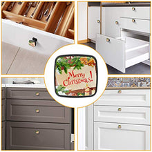 ghirlanda di albero con campana di Babbo Natale sul biglietto di auguri in legno Pomelli per Porta 4 Pezzi Manopole per Mobili da Cucina Pomelli per Mobili Pomelli Per Cassetti/Cucina/Armadio Antichi