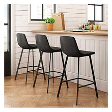 Sgabello da bar LF Fashion Creative Bar Chair Home Schienale Seggiolone girevole Sgabello alto per la colazione Ristorante Lift Sgabello Semplicità (Colore: Nero, Dimensioni: 75cm)